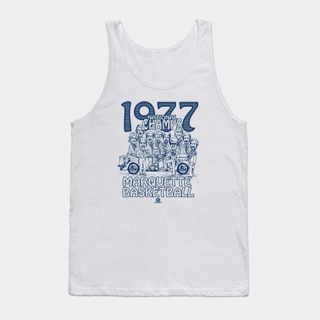 1977 Marquette National Champions Tank Top by wifecta